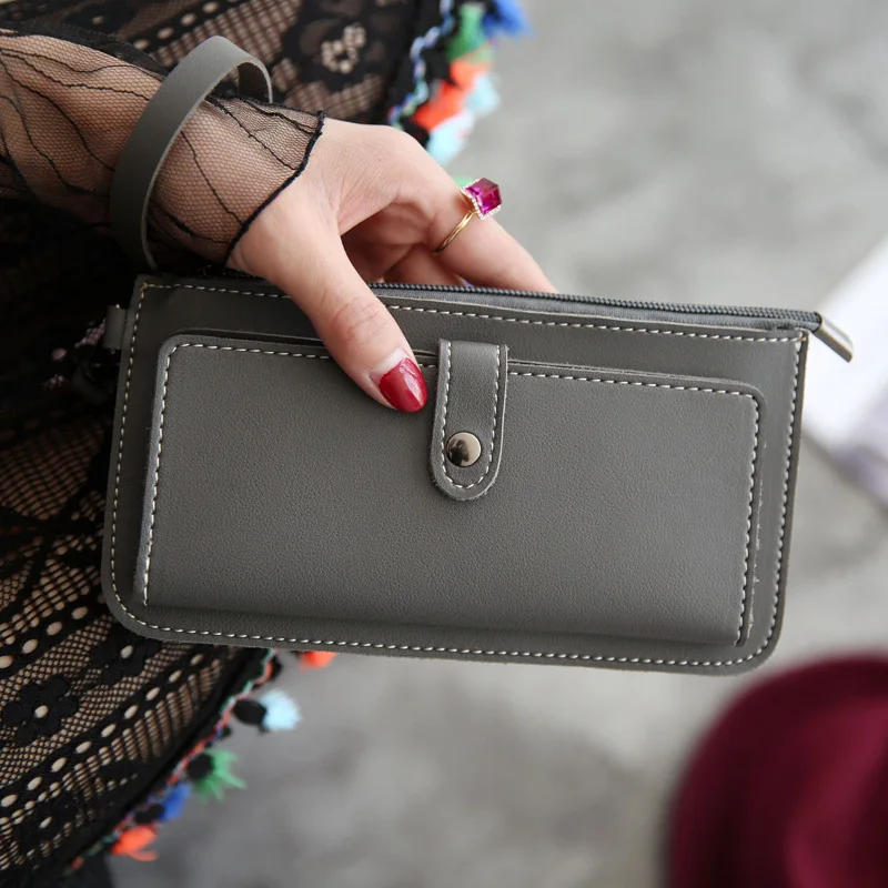 

Lady Wallet Long Clutch Button Card Holder Fashion Women Wallet