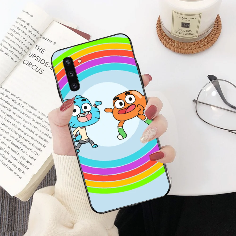NBDRUICAI the Amazing World Gumball черный чехол для телефона Samsung Note 3 4 5 7 8 9 10 pro A7 2018 A10 A40 A50 A70 J7 |