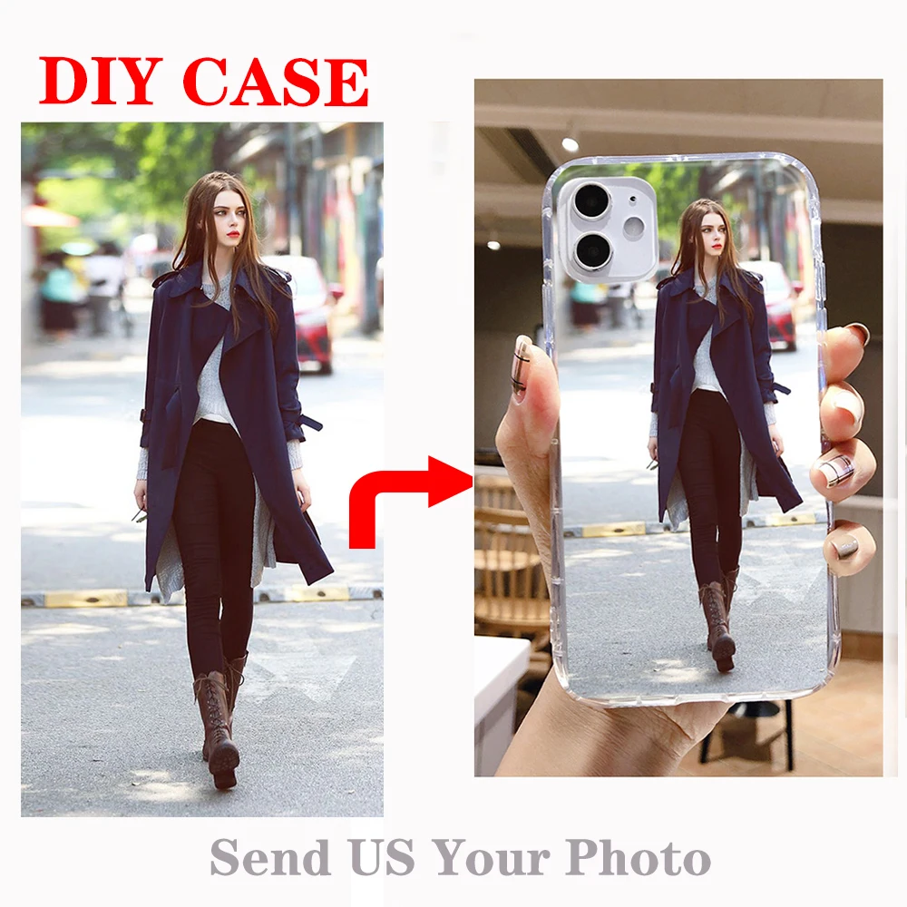 

PUNQZY Soft TPU Cover DIY Custom Made photo For You Love Case For iPhone 12 XR 8 7 6 6s Plus X XS 11 Pro MAX SE 2020 DIY Cover