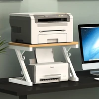 solid dual deck solid wood copier office desktop shelf printer shelf document receiving telephone shelf desk accessories
