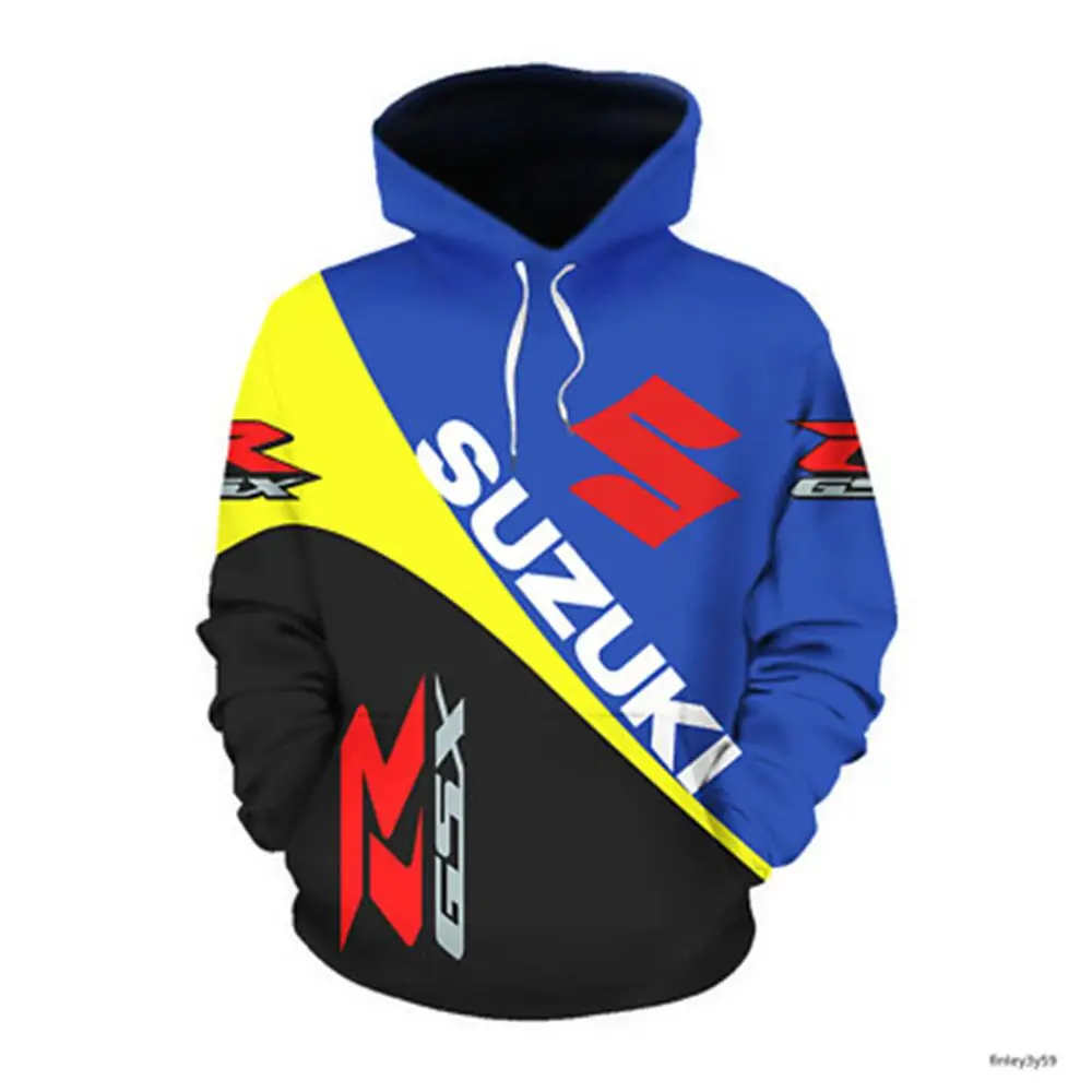 

Suzuki Racing Top Sports Hoodie 3D Men's and Women's Motorcycle 2021 Harajuku Jacket Sweatshirt Spring Men's and Women's Motorcy