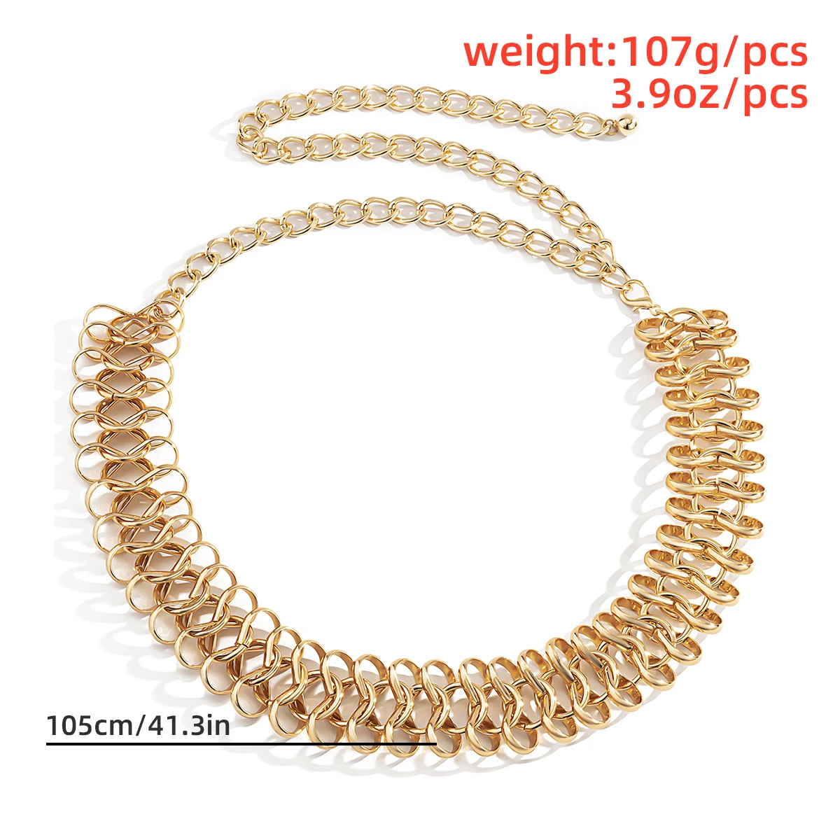 

New Fashion Punk Thick Wide Waist Chain Belt for Women Geometric Circle Cross Charm Body Chain Jewelry Clothes Decoration 2021