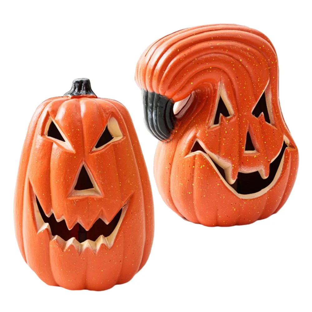 

2pcs Luminous Pumpkin Decors Festival Scene Decors Decors