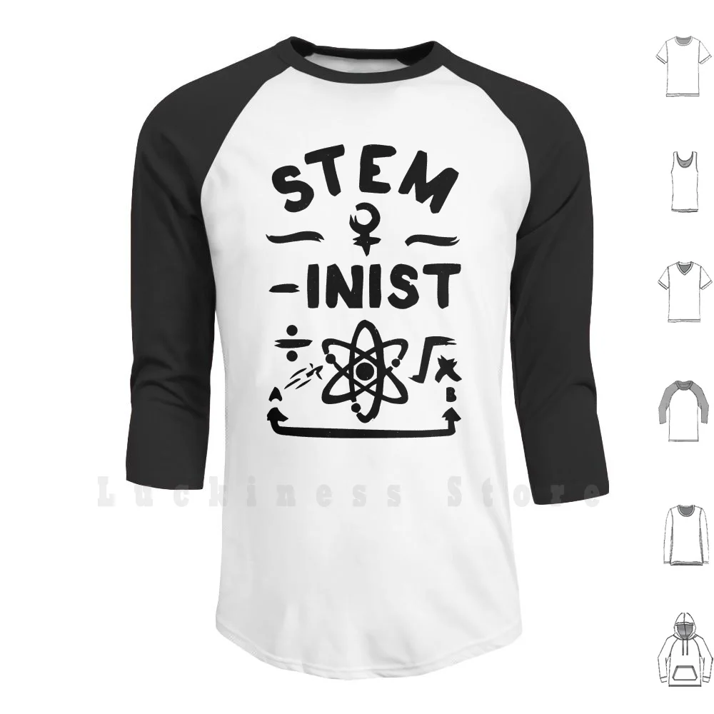 Толстовки Steminist с длинным рукавом, Steminist Stem, инженерные науки, женщины в Stem, химия, биология, Женская Феминистская