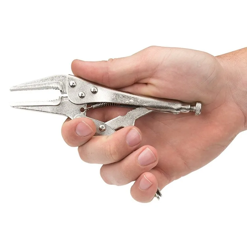 5 дюймов Регулируемый длинноносые плоскогубцы челюсти мини провода тиски