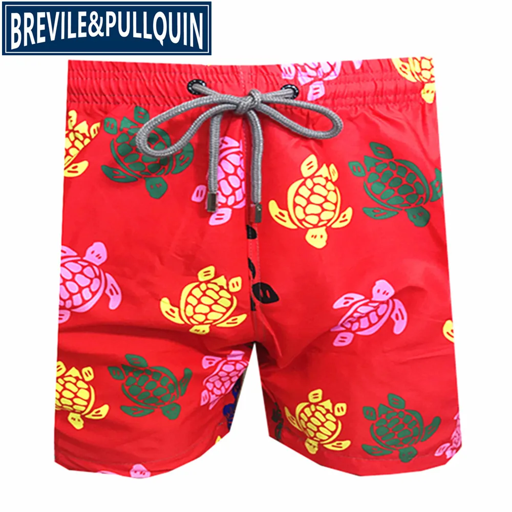 I Бренд Brevile pullquin пляжные обшитые мужские шорты Черепашки купальная одежда бермуды сексуальные взрослые бордшорты быстросохнущие панды шорты - Цвет: I