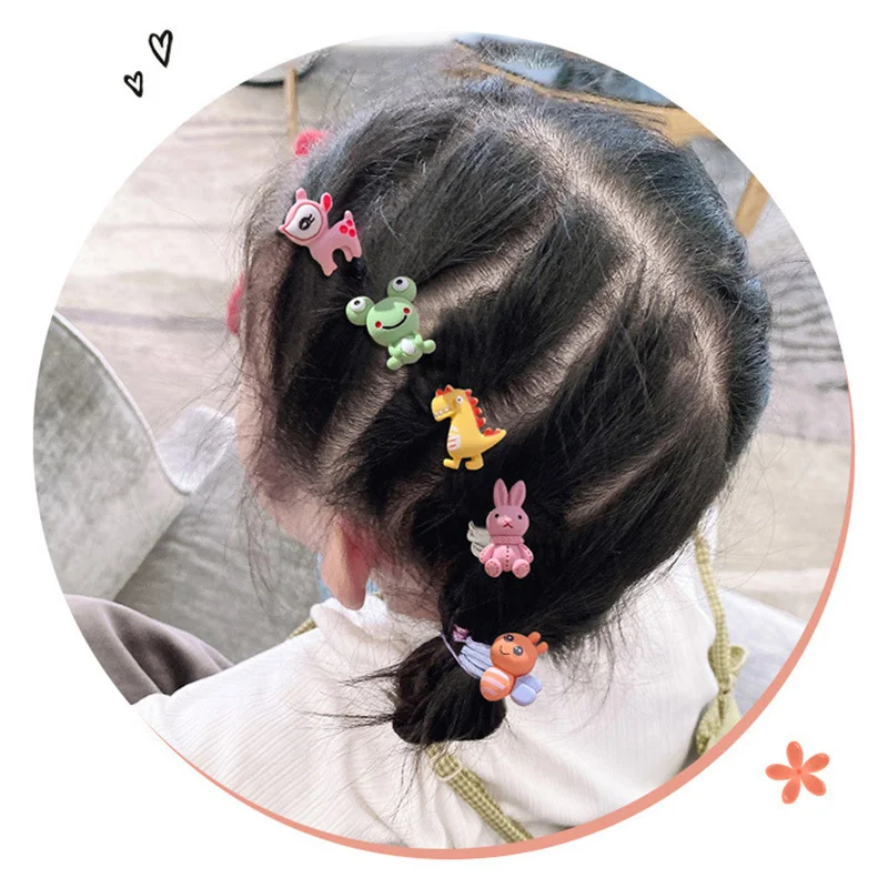 10 шт./лот милые Мультяшные животные повязки для волос детей девочек конфетные
