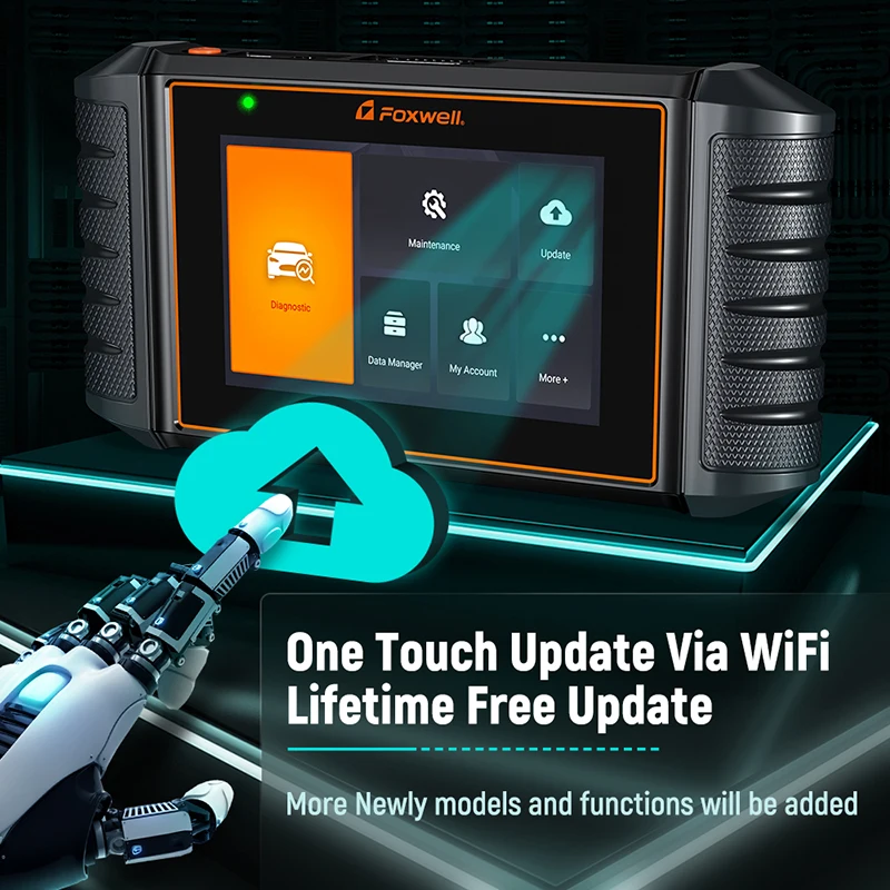 FOXWELL NT726 OBD2 автоматический сканер все системные коды Reade ABS DPF Сброс масла SAS TPMS EPB