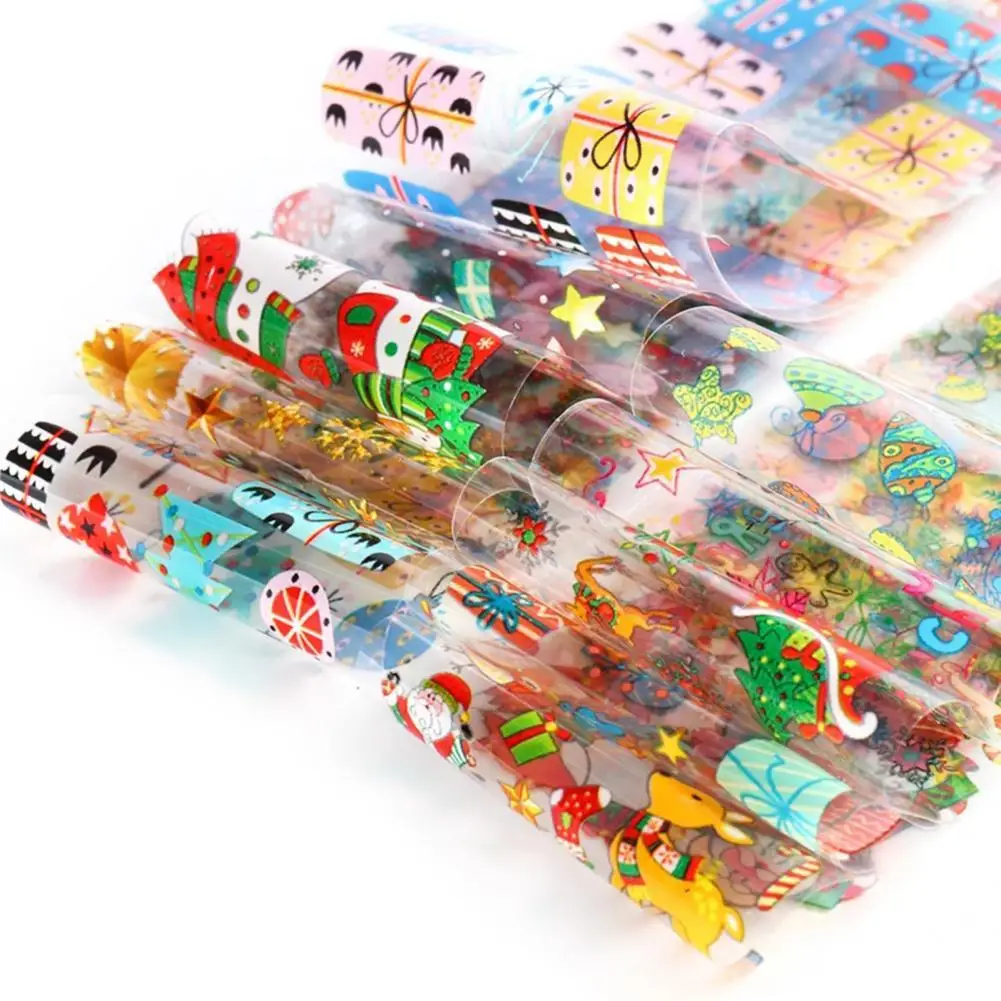 

Слайдеры для ногтей Рождественский стиль клейкие рождественские ногти переносная фольга слайдеры накладки для ногтей декоративные