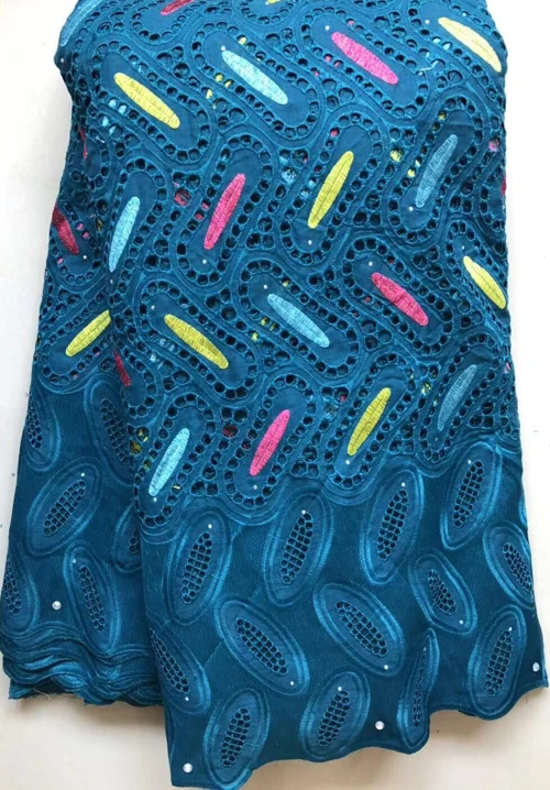 Карамельный Африканский 100% хлопок кружевная ткань новейшая швейцарская вуаль