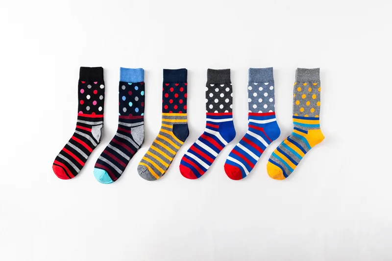 PEONFLY мужские забавные красочные чесаные хлопковые носки красный Argyle ДЮЖИНА ПАКЕТ повседневные счастливые носки платье Свадебные носки