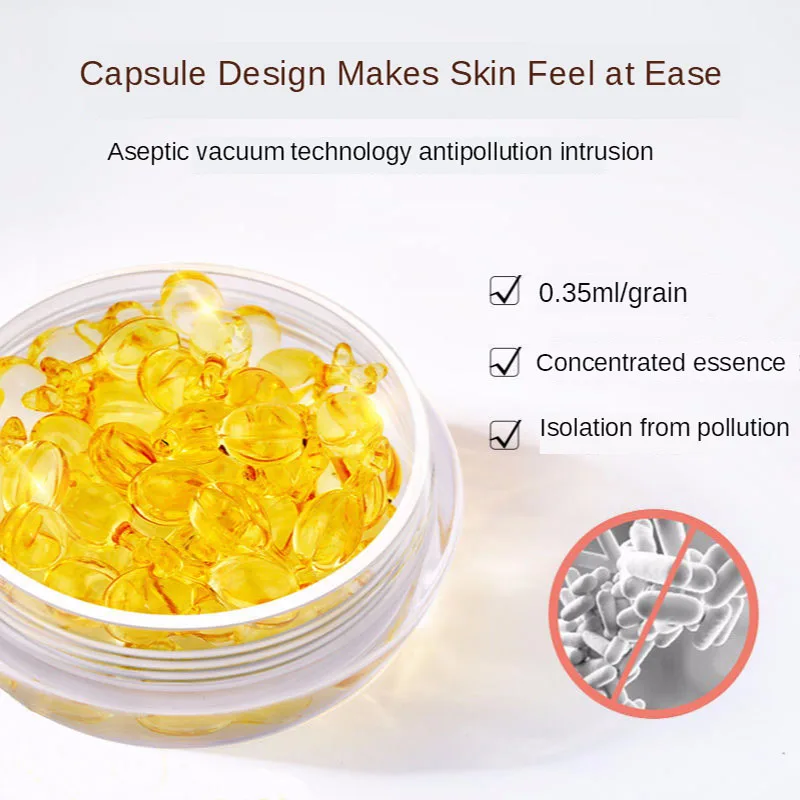 

20/60pcs 0.35ml Hyaluronic Acid Capsules Essence Moisturizing Anti-Aging Face Serum Spot Removing Whitening Cream For Dark Skin