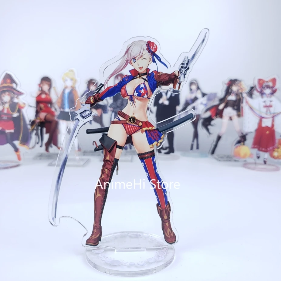 

Fate/Go FGO Fate Grand action, фигурная игра, саблей Mash Kyrielight Cath Флуоресцентная акриловая искусственная игрушка 15 см