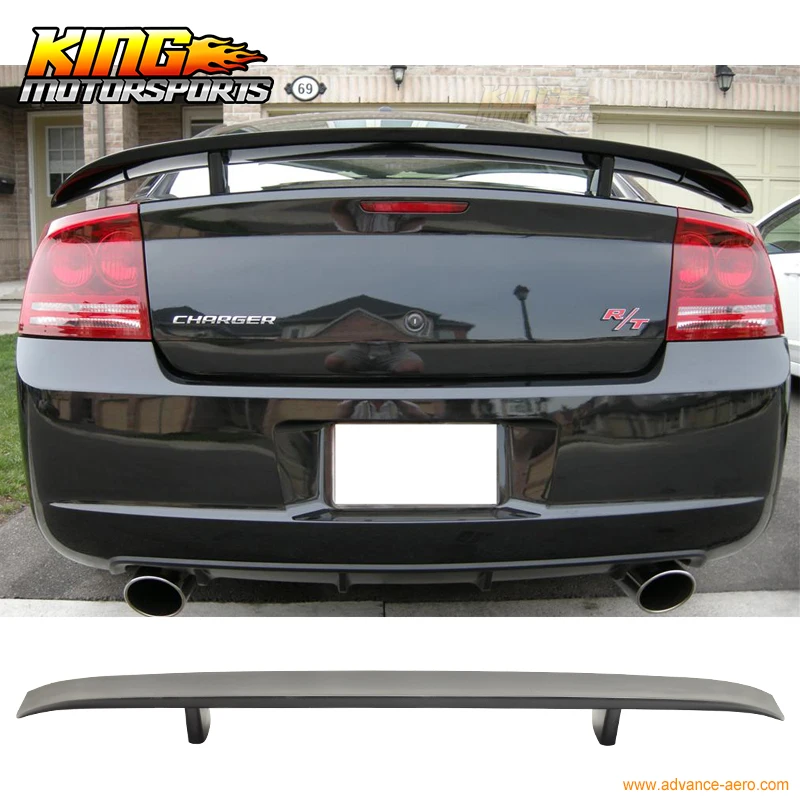 

Fit For 06-10 Dodge Charger ABS Rear Trunk Spoiler 06 07 08 Matte black