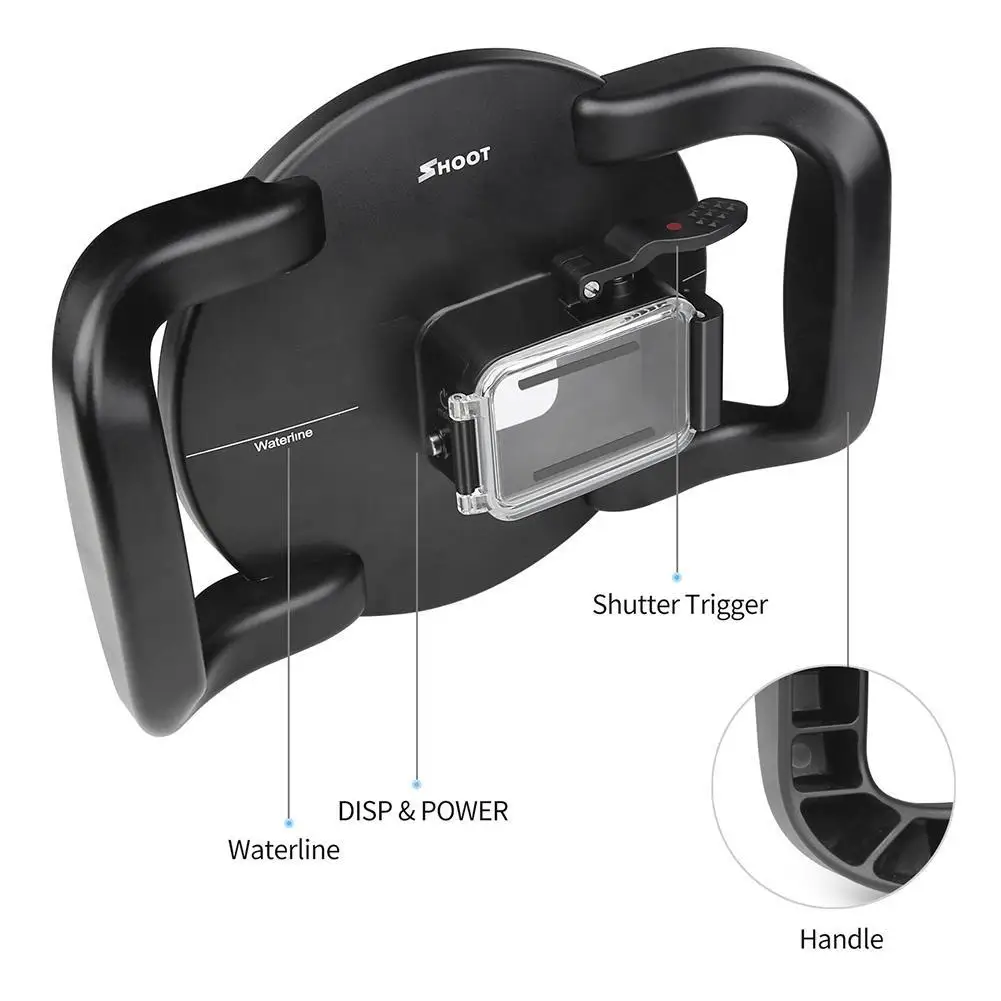 

For Gopro Hero9 Diving Mask Fisheye Lens Waterproof Cover Prevents Water Leakage E3O8