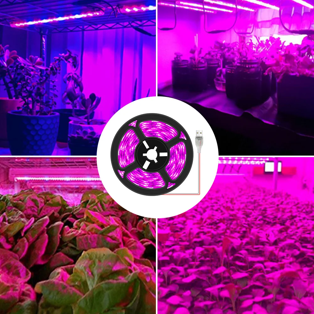 

Waterproof Lamp Indoor USB For Aquarium Stick On Full Hydroponic Home Greenhouse Plant Grow LED Light Garden Flowers