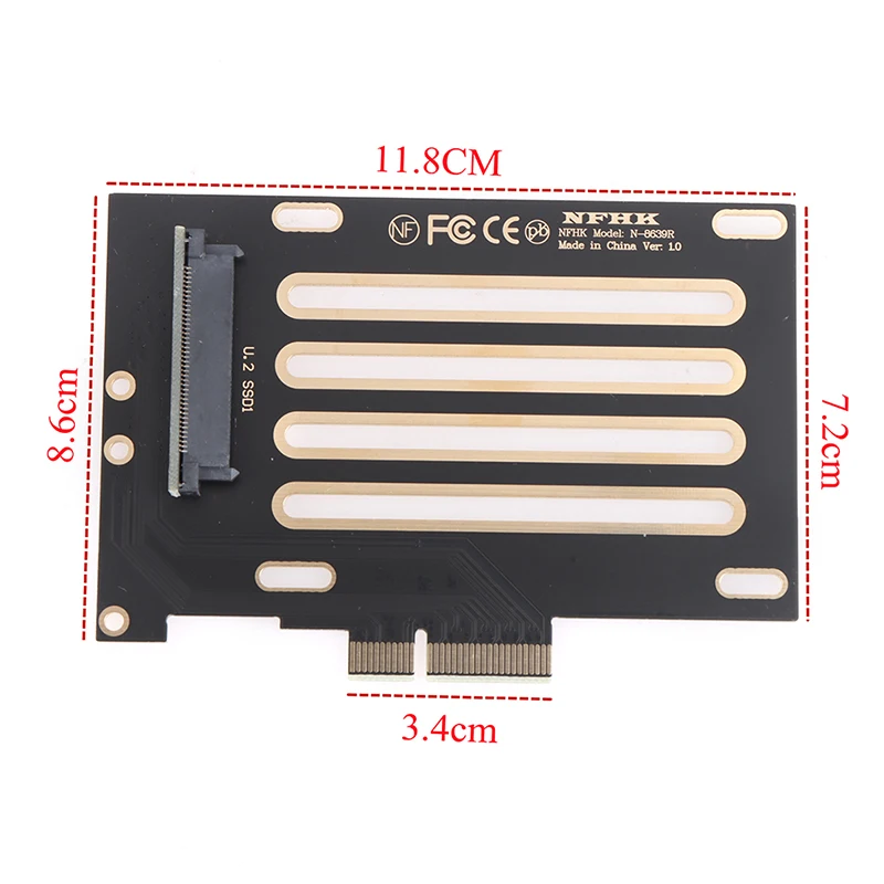 

U.2 SFF-8639 to PCI-E X4 3.0 Riser Card SFF-8639 to SSD Extension Adapter