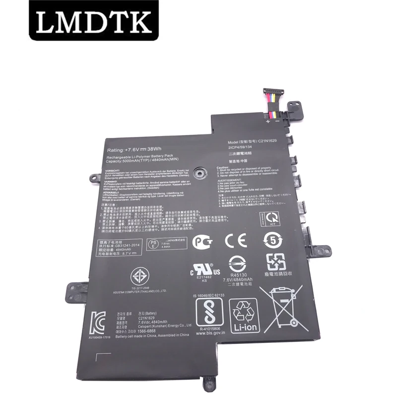 LMDTK New C21N1629 Аккумулятор для ноутбука ASUS C223NA E203MAH E203MA E203N E203NA L203NA R207NA R203MA 7 6 V 38WH -