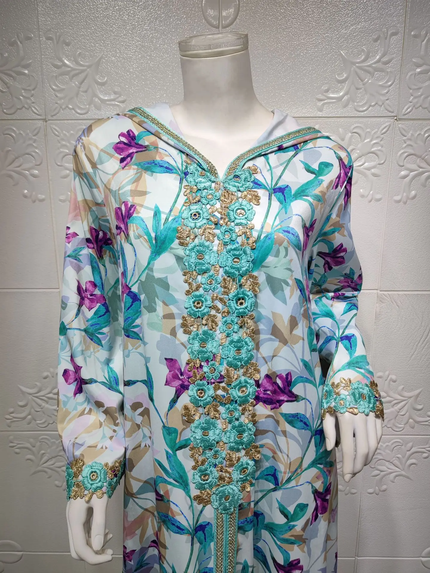 Ramadan Eid Mubarak Abaya Dubai Turkey Muslim Hooded Dress Abayas For Women Caftan Marocain Islamic Clothing Djellaba Femme