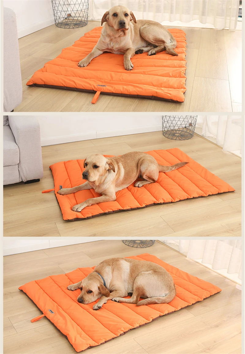 

Waterproof Outdoor Pet Mat Portable Reversible Breathable Dog House Bed for Large Dogs Cat Puppy Kennel Mattress 110x68cm