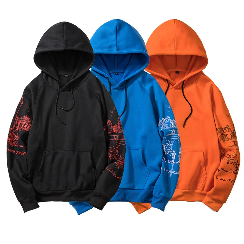 Мужские толстовки для скейтборда с принтом в стиле хип хоп осень - Цена: 1 226,05 руб.