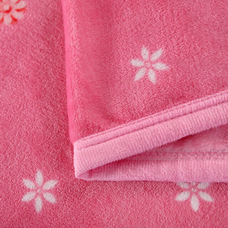 Розовое одеяло для сада и одного человека мягкое нежное толстое бархатное с