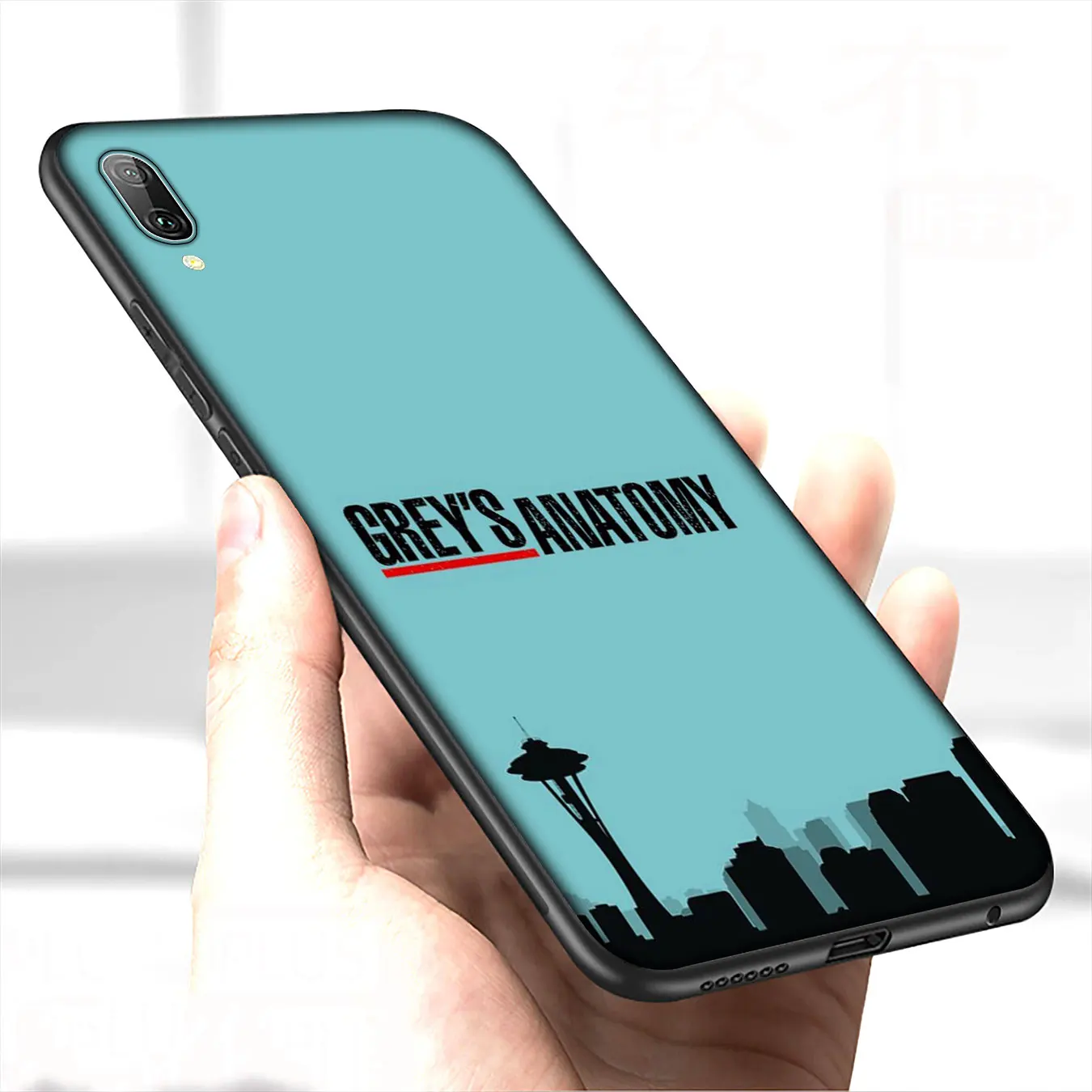 Мягкий чехол для телефона с анатомией серого цвета Huawei Y9 Y7 Y6 Prime 2019 2018 Honor 20 10 9 9X 8C 8X