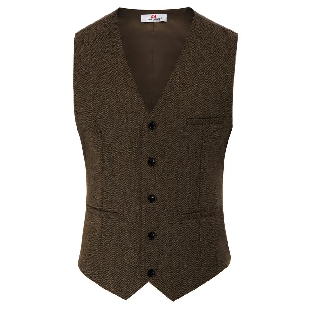 Men vest tops Slim Fit V-Neck Single Breasted Handkerchief Hem solid color business party office work wear Waistcoat Vest Coat | Мужская