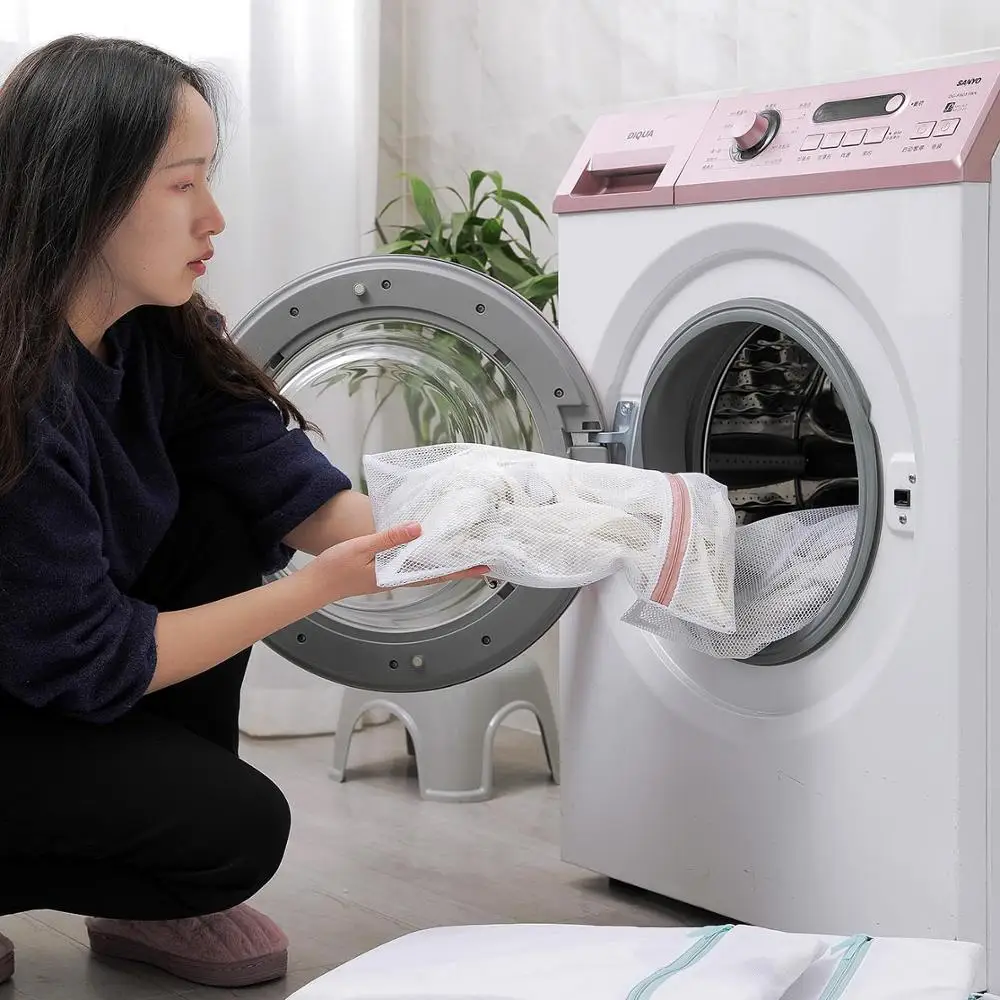 3 шт./компл. сетчатый мешок для стирки на молнии полиэфирная Сетчатая Сумка