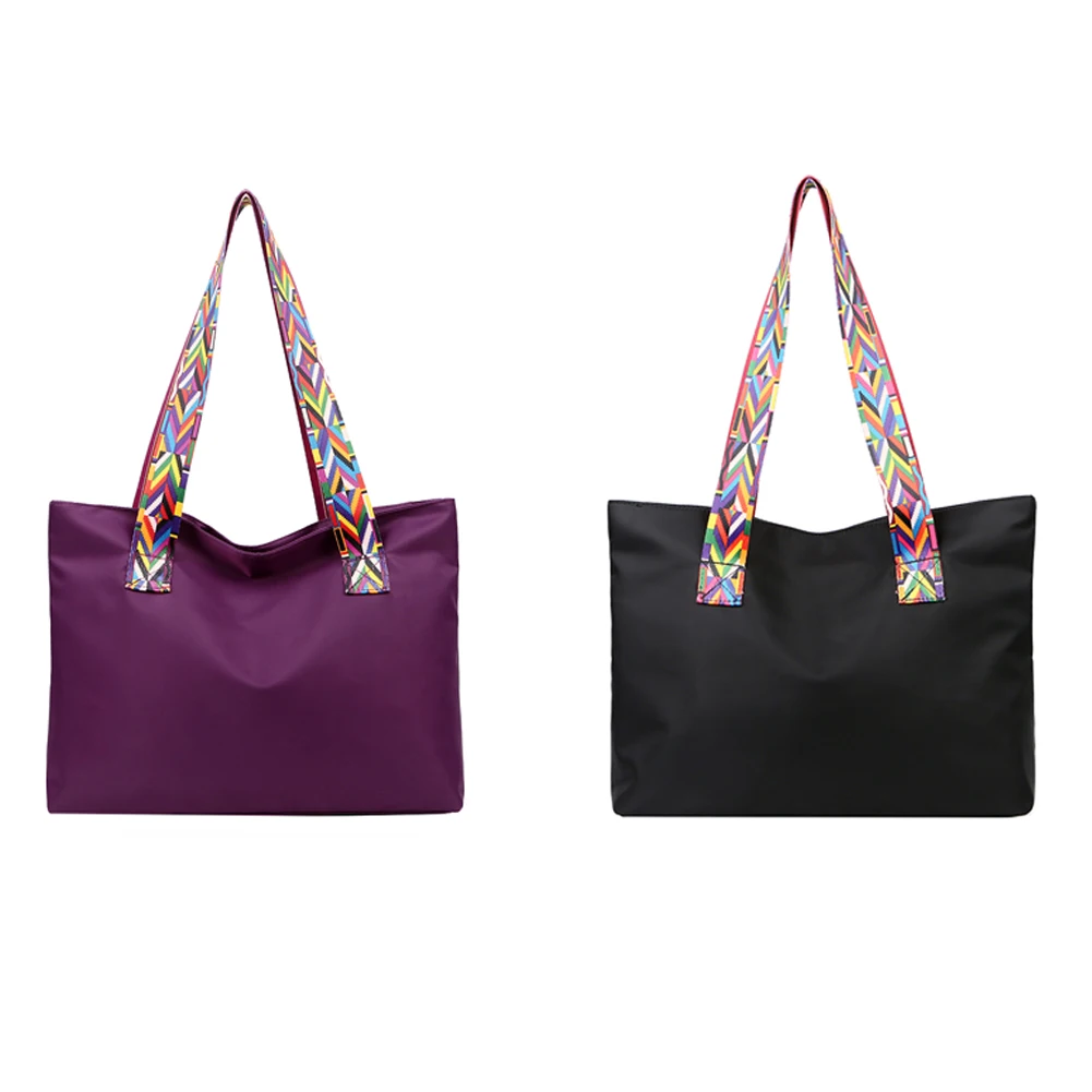 

Fashion Nylon Waterproof Handbag Women Large Capacity Shoulder Bag Casual Daily Travel Shopping Totes Purse