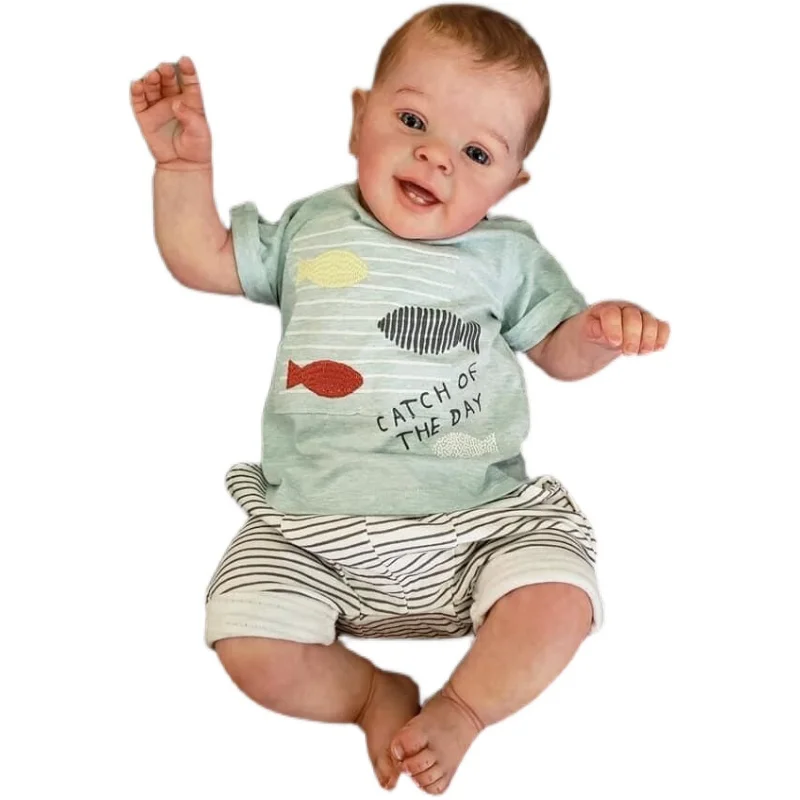 

Кукла реборн SONGYI 60 см, Реалистичная Радужная кукла-мальчик, модель костюма, милая кукла-младенец реборн