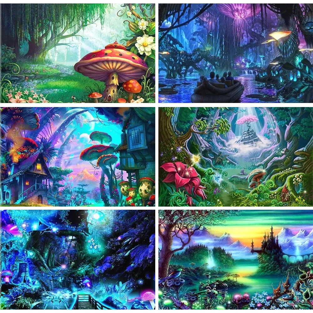 Алмазная 5d живопись сделай сам пейзаж совершенно новая инкрустированная