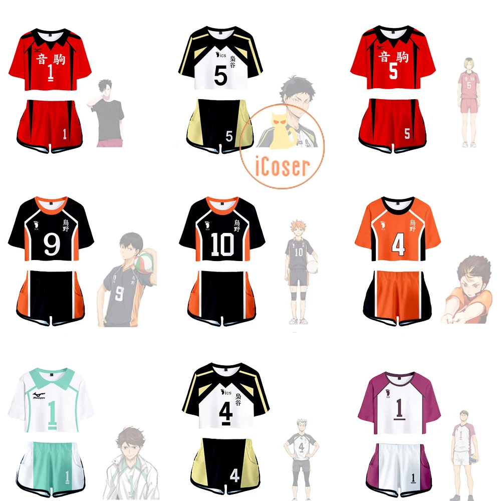 

Haikyuu 4 сезон Косплей трикотажные изделия Akaashi Keiji Hinata Shoyo Nishinoya Oikawa Tooru Kozume Kenma Tobio Kuroo Tetsurou костюмы