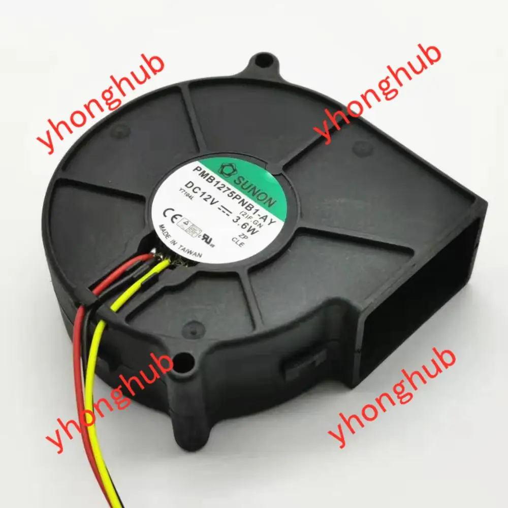 SUNON PMB1275PNB1 AY (2).F.GN DC 12V 3 6 W провод 75x75x30 мм Сервер вентилятор охлаждения|blower fan|12v dc blower