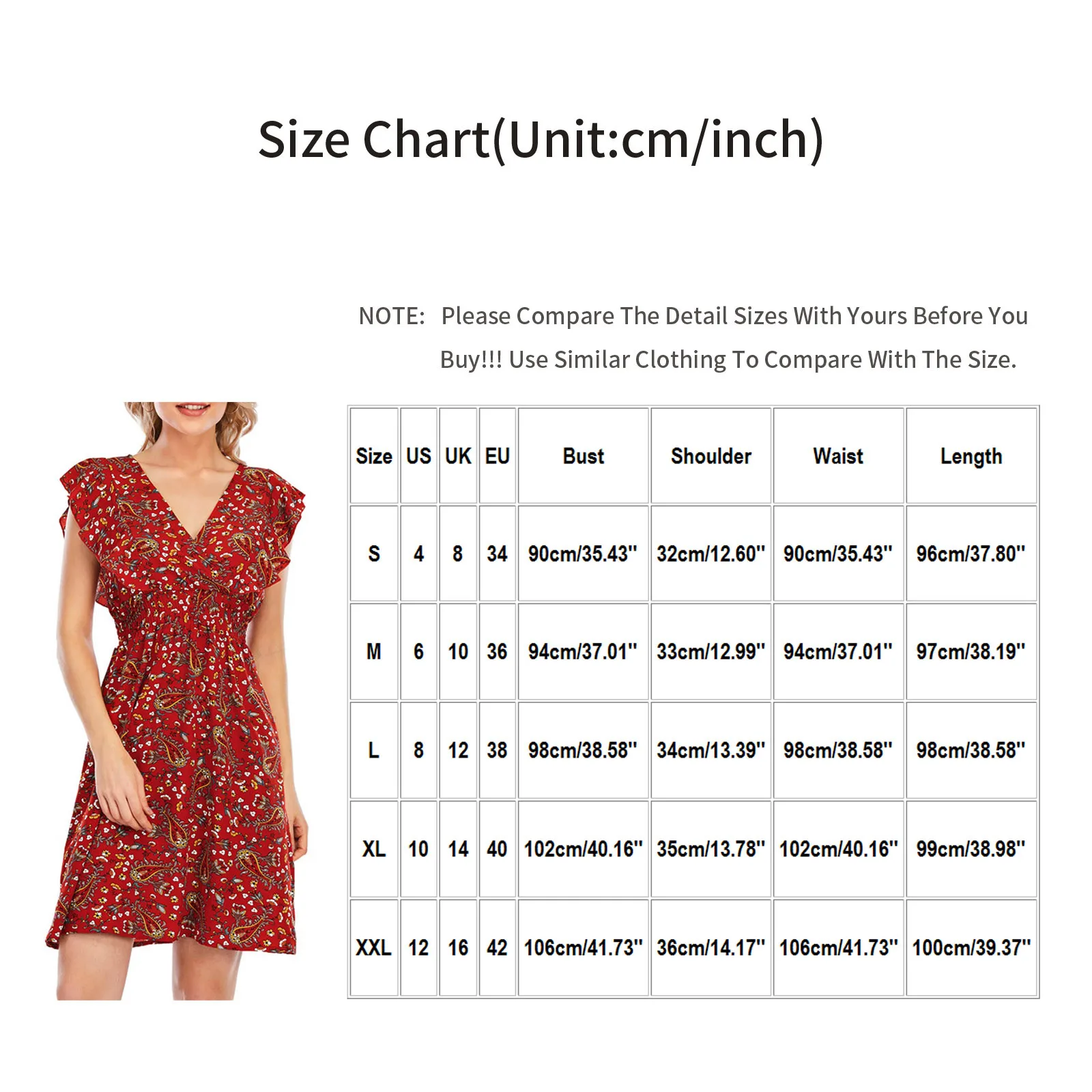 

Butterfly Sleeve Floral Print Summer Women Dress V Neck High Waist Beach Dress Vintage Female Party Mini DressVestidos 2021