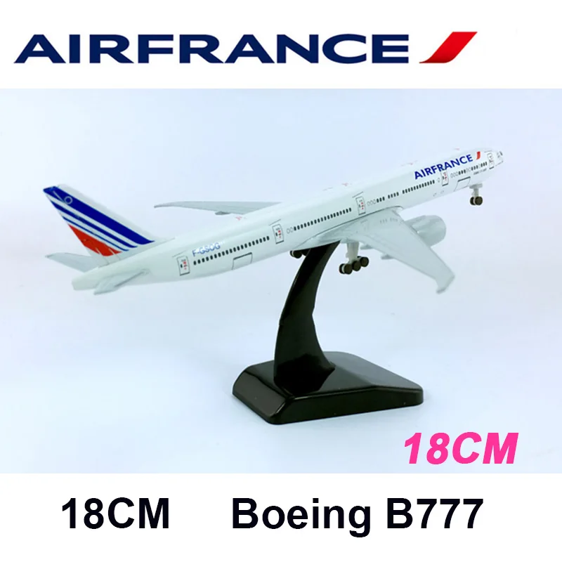 18CM777 Игрушечные модели самолетов air Франция авиалинии авиация Boeing B777 B747 модель самолета литой под давлением пластиковый сплав самолет подарки для детей - Цвет: 18CM777