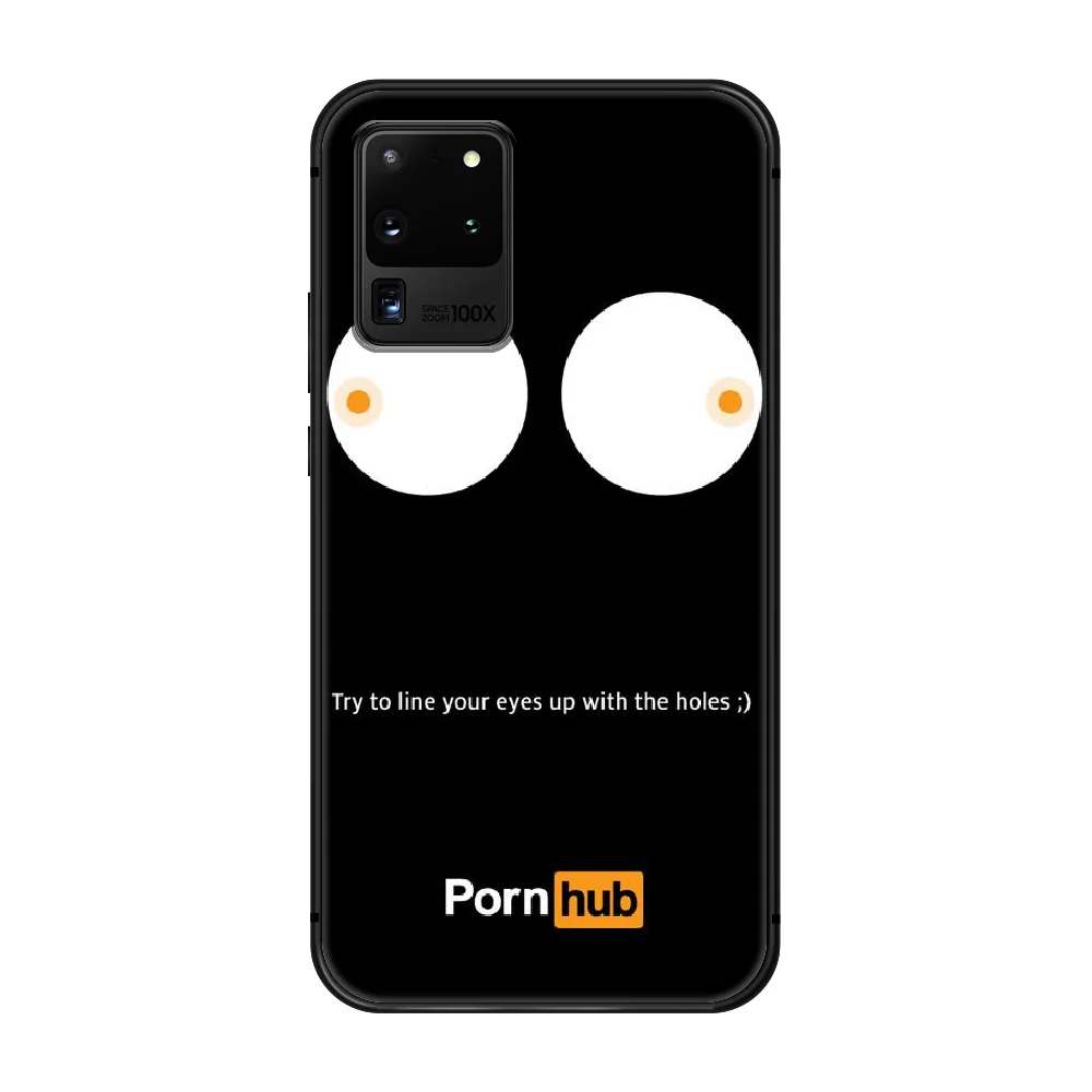

pornhub Phone Case cover hull For SamSung Galaxy S 6 7 8 9 10 20 Plus Edge E 5G Lite Ultra black funda painting waterproof