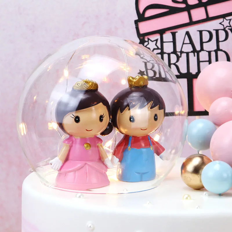 Прозрачный шарик топпер для торта наполненный мяч свадебной вечеринки сделай