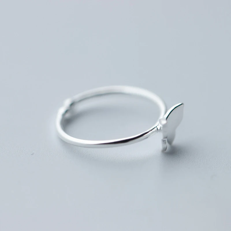 Женское Открытое кольцо с перьями серебристое регулируемое в стиле панк