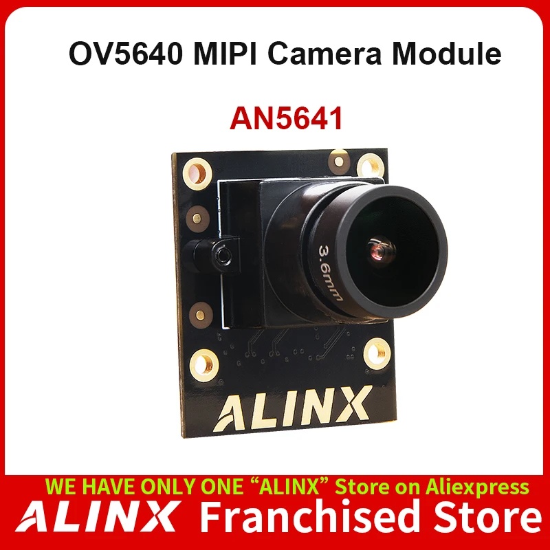 ALINX AN5641: 5 Million Pixel MIPI Camera Module Photosensitive Chip OV5640