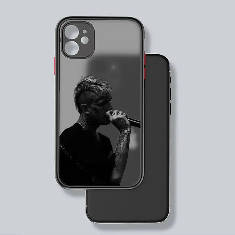 

lil peep Phone Case black matte transparent For iPhone 7 8 x xs xr 11 12 pro plus mini max Clear Funda