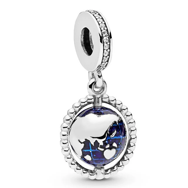 QANDOCCI синий самолет вращающийся глобус семья boommy Маленькая подвеска для детей