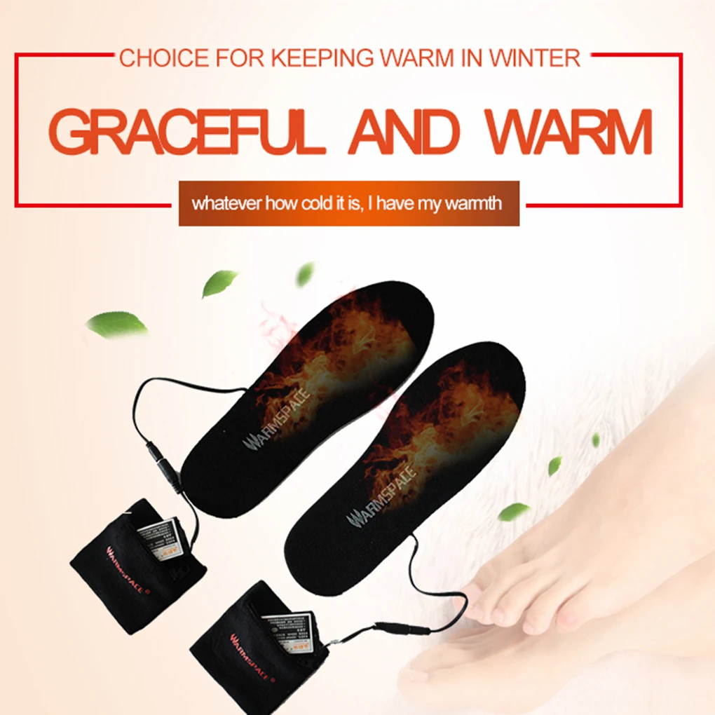 

2000mAh Electric Heated Shoe Insole Rechargeable Winter Warm Breathable Winter Sport Shoes Pad Sock Feet Heater US/EU Plug