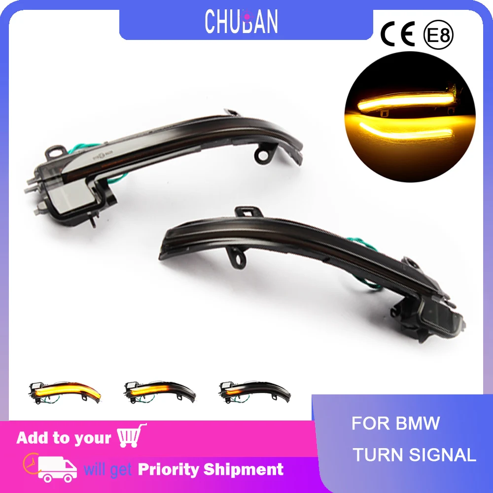 

Мигалка светодиодная для зеркал заднего вида, 2 шт., для BMW 2 серии 2015-2018, поворотники для BMW X1 F48 2016-2018