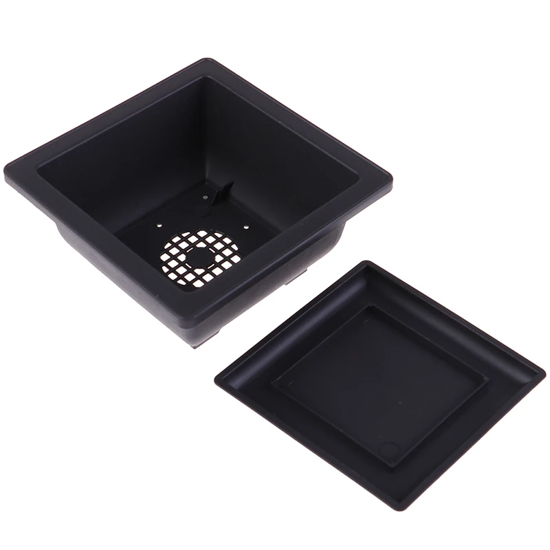 

1PCS Garden Supplies Plastic Succulent Flower Pot Bonsai Nursery Pots Retro Plant Pot Balcony Decorations