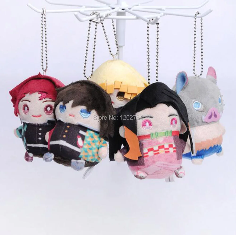 5 стилей Kimetsu без Yaiba томилочка Giyuu Косплэй 10 см плюшевый брелок подвеска в виде
