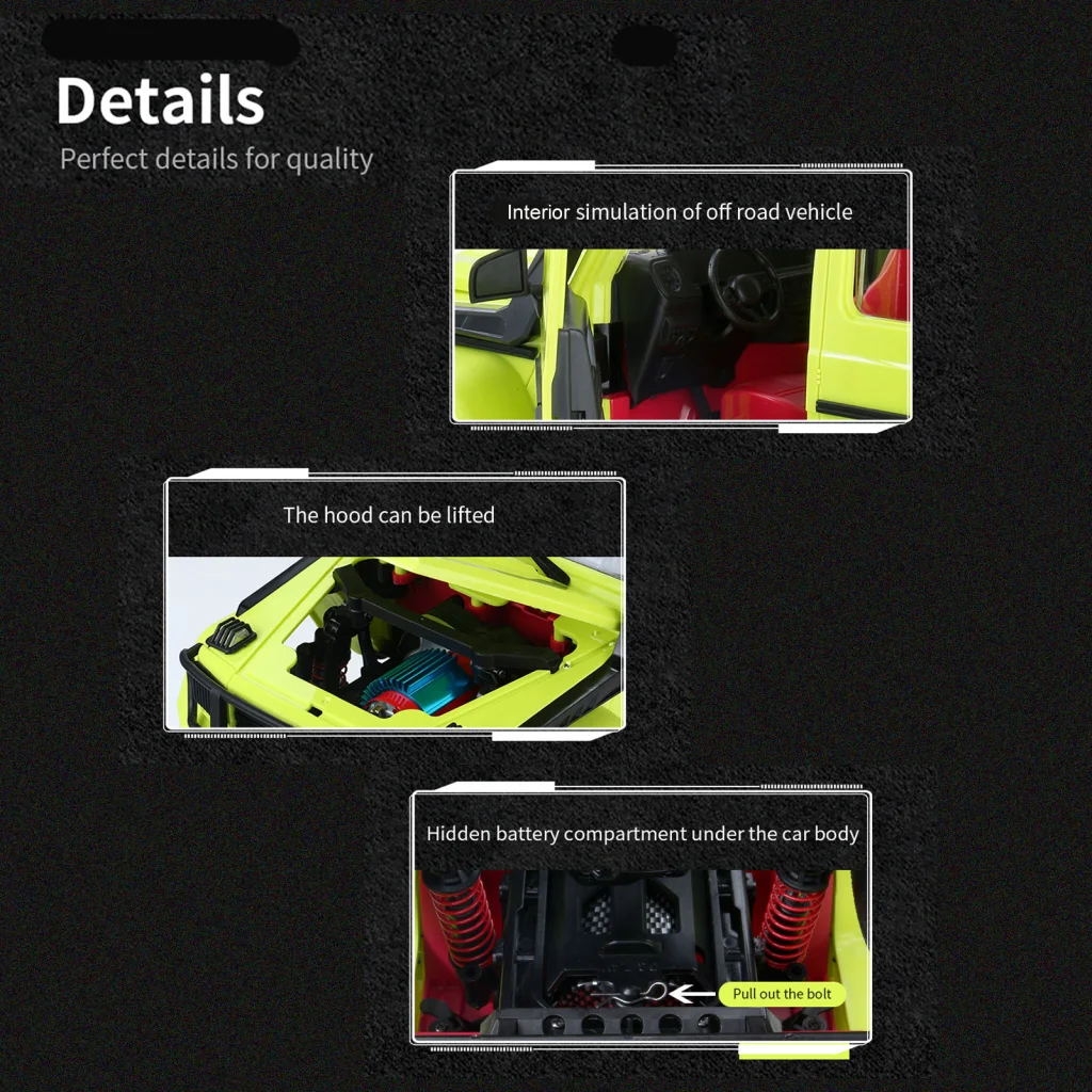 

MN-86S RC Car 1/12 2.4GHz Off Road Car 4WD Remote Control Truck Toy with Headlight Rear Light for Adults Kids VS Wltoys 12428