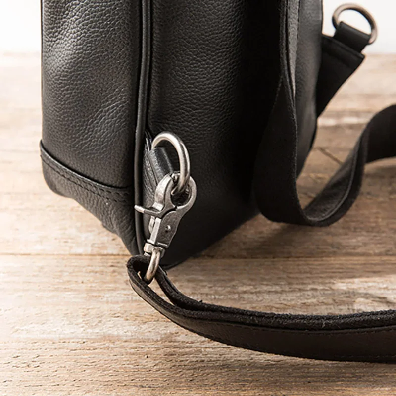 AETOO нагрудная сумка кожаная мужская Большая вместительная Повседневная