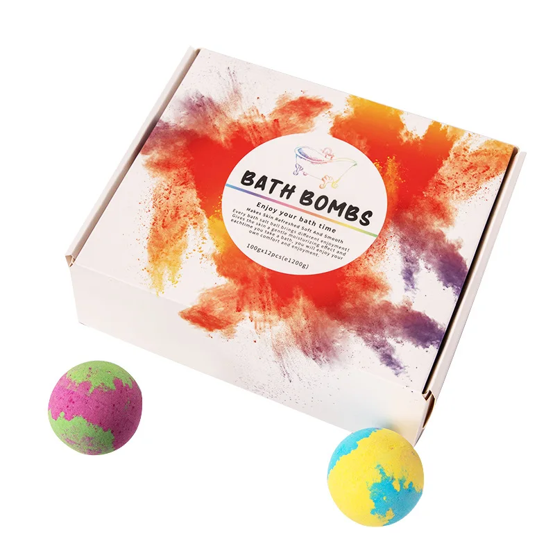 

12PCS/SET Bathing Bombs Ball Deep Sea Bath Salt Body Essential Oil Bath Ball Natural Bubble Bath Bombs Ball Bathing Tools
