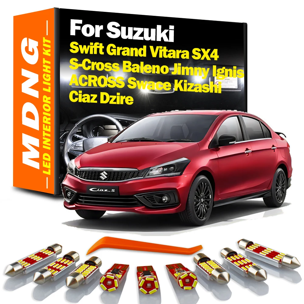 Canbus Светодиодная лампа для освещения салона автомобиля Kit Suzuki Swift Grand Vitara SX4 S-Cross